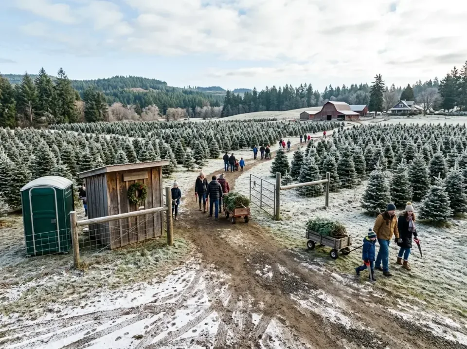 Porta Potty — Christmas Tree Farm
