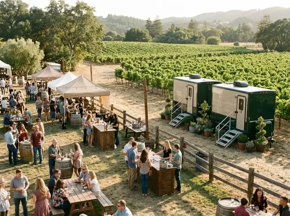 Restroom Trailer — Vineyard